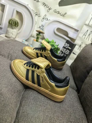 Adidas Brown Blue Leopard-Print Upper Cream Three Stripes Lifestyle Sneakers 17