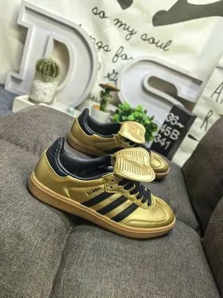 Adidas Brown Blue Leopard-Print Upper Cream Three Stripes Lifestyle Sneakers 19