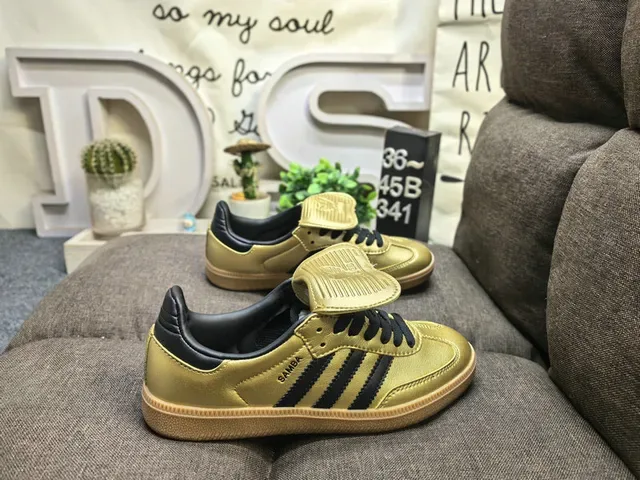 Adidas Brown Blue Leopard-Print Upper Cream Three Stripes Lifestyle Sneakers 21