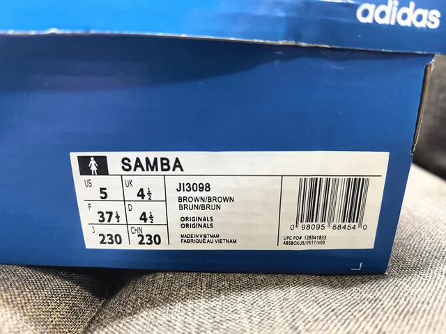 Adidas Brown Blue Suede Upper Three Light Stripes Lifestyle Sneakers 2