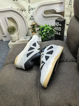 Adidas Brown White Low-Top Suede-Mesh Hybrid Lifestyle Sneakers 16