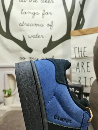 Adidas Campus Blue and Black Lifestyle Sneakers 3