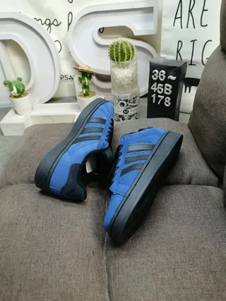 Adidas Campus Blue and Black Lifestyle Sneakers 6