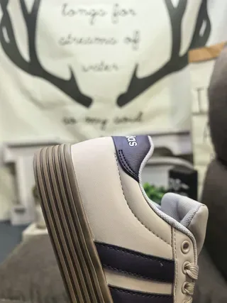 Adidas Campus Mint Blue and White Lifestyle Sneakers 3