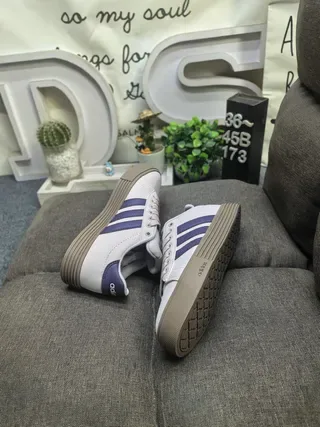 Adidas Campus Mint Blue and White Lifestyle Sneakers 6