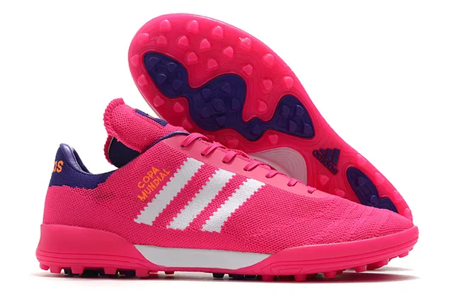 Adidas Copa Mundial أحذية كرة القدم Turf بنفسجي وردي 4