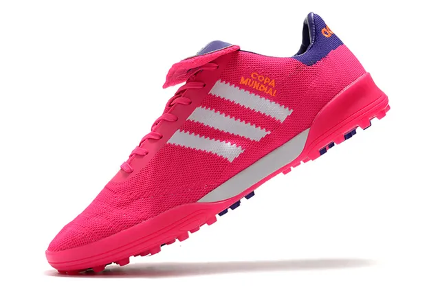 Adidas Copa Mundial أحذية كرة القدم Turf بنفسجي وردي 7
