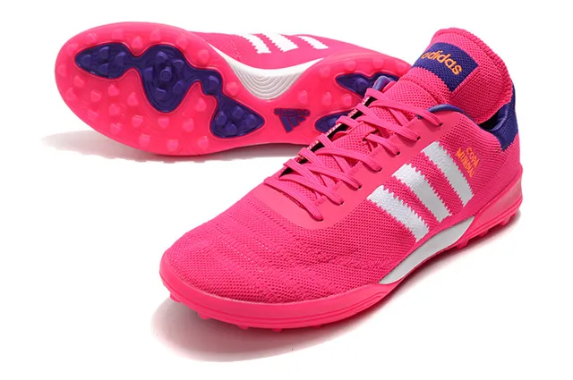 Adidas Copa Mundial أحذية كرة القدم Turf بنفسجي وردي 9