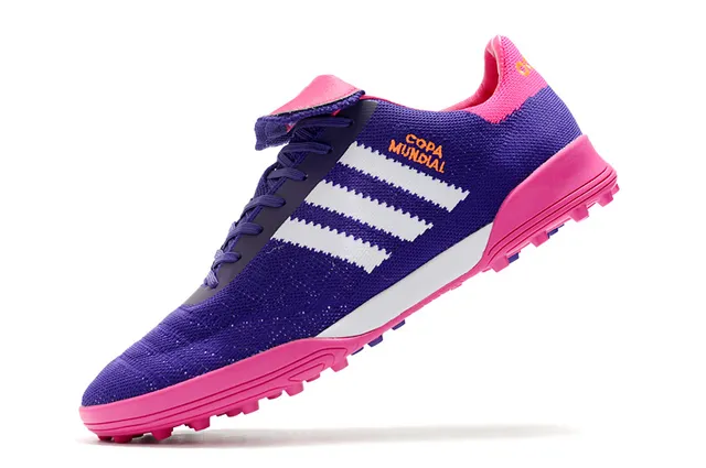 Adidas Copa Mundial أحذية كرة القدم Turf بنفسجي وردي 13