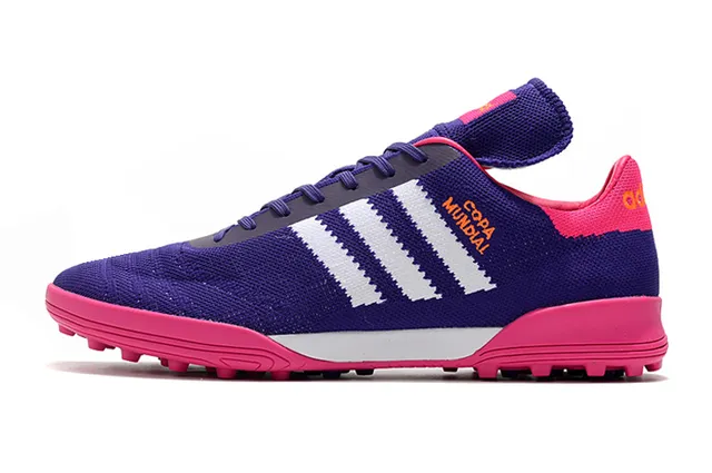 Adidas Copa Mundial أحذية كرة القدم Turf بنفسجي وردي 14