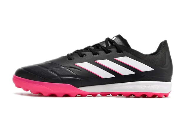 Adidas Copa Pure. 3 Black Pink Botas de futebol para gramado sintético acolchoadas 6