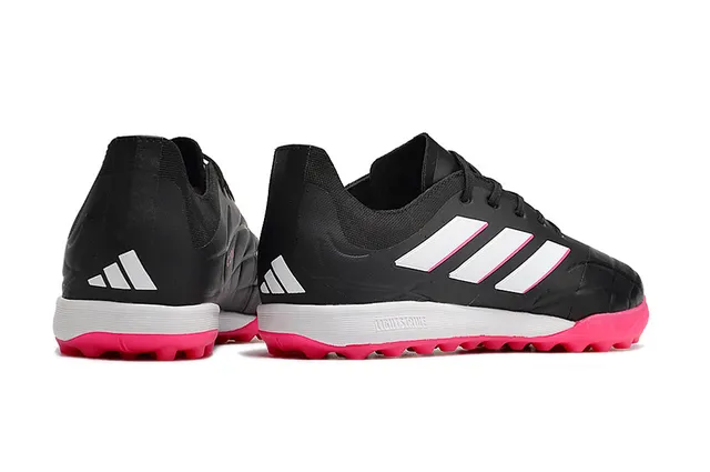 Adidas Copa Pure. 3 Black Pink Botas de futebol para gramado sintético acolchoadas 8