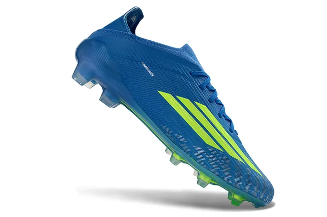 Adidas F50 Blue and Neon Green Firm-Ground Soccer Shoes 11