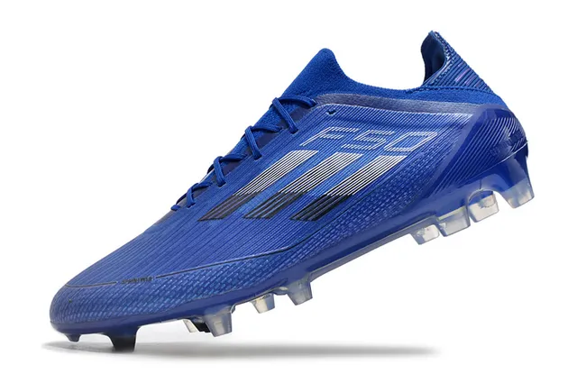 Adidas F50 Blue Black Silver Firm-Ground Soccer Shoes 3