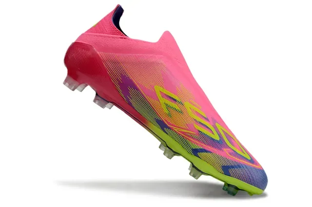 Adidas F50 Bright Pink Neon Lime Green Firm-Ground Chaussures de football 2