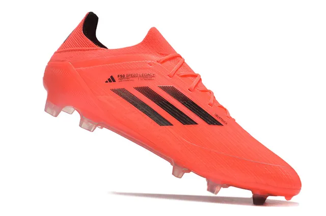 Adidas F50 Chaussures de football orange noir pour terrain ferme 2