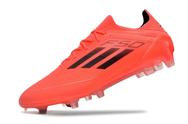 Adidas F50 Chaussures de football orange noir pour terrain ferme 3
