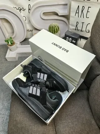 Adidas Forum Low Black and Charcoal Lifestyle Sneakers 3