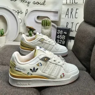 Adidas Forum Low Disney सहयोग Off-White गोल्ड लाइफस्टाइल स्नीकर
