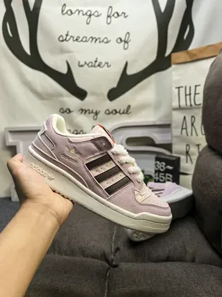 Adidas Forum Low Dusty Pink Suede Lifestyle Sneakers 6