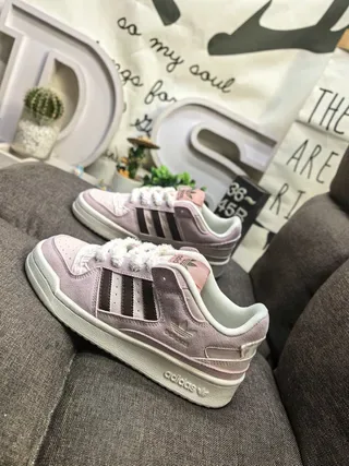 Adidas Forum Low Dusty Pink Suede Lifestyle Sneakers 7