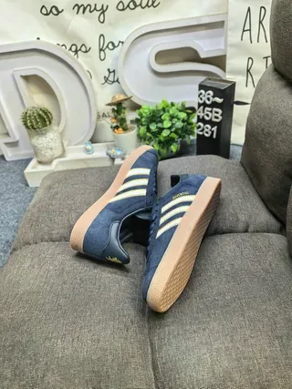 Adidas Gazelle Black and Pink Suede Lifestyle Sneakers 6