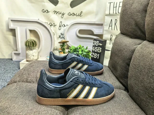 Adidas Gazelle Black and Pink Suede Lifestyle Sneakers 11