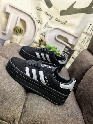 Adidas Gazelle Black and White Lifestyle Sneakers 7