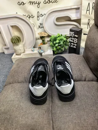 Adidas Gazelle Black and White Lifestyle Sneakers 8