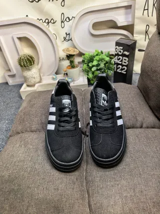 Adidas Gazelle Black and White Lifestyle Sneakers 10