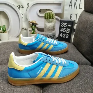 Adidas Gazelle Blue and Yellow Lifestyle Sneakers