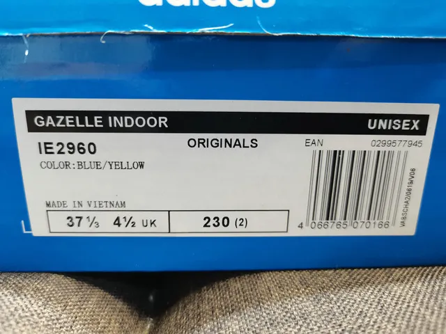 Adidas Gazelle Blue and Yellow Lifestyle Sneakers 2