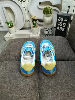 Adidas Gazelle Blue and Yellow Lifestyle Sneakers 8