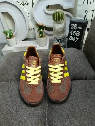 Adidas Gazelle Brown and Yellow Lifestyle Sneakers 10