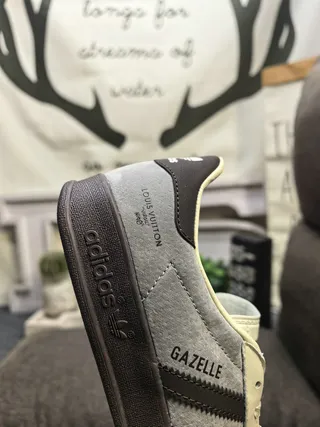 Adidas Gazelle Gray and Black Lifestyle Sneakers 3