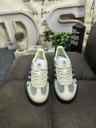 Adidas Gazelle Gray and Black Lifestyle Sneakers 10
