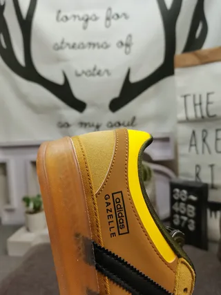 Adidas Gazelle Mustard Yellow Olive Green Lifestyle Sneakers 3