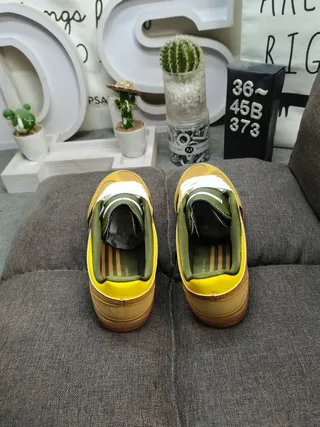 Adidas Gazelle Mustard Yellow Olive Green Lifestyle Sneakers 8