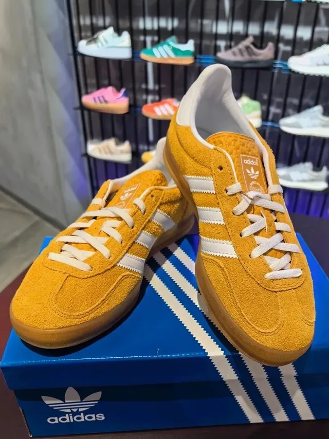 Adidas Gazelle Mustard Yellow Suede Lifestyle Sneakers 2