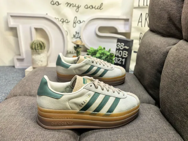 Adidas Gazelle Red Suede Platform Lifestyle Sneakers 21