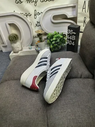 Adidas Gazelle White Navy Burgundy Lifestyle Sneakers 6