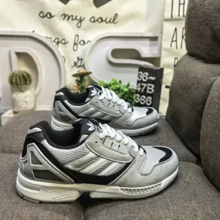 Adidas Gray Black Layered Mesh And Suede Upper TPU Cage Overlay Lifestyle Sneakers