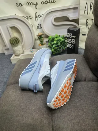 Adidas Gris Marine Semelle de plateforme épaisse Maille et Synthétique sur la tige Sneakers Lifestyle 6