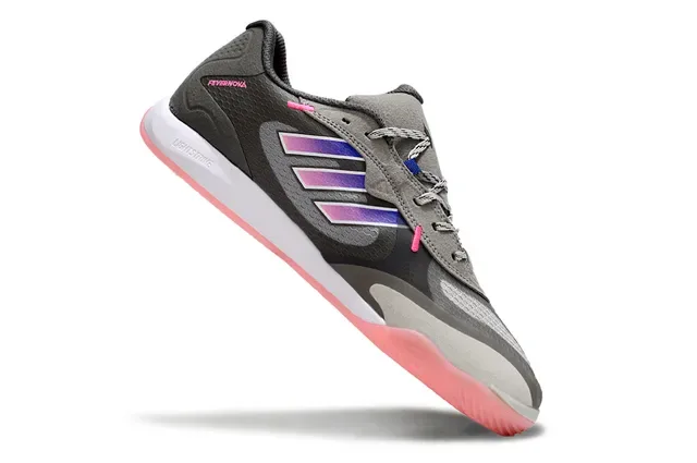 Adidas Gray Pink Low-Top Mesh And Synthetic Upper Sneakers 2