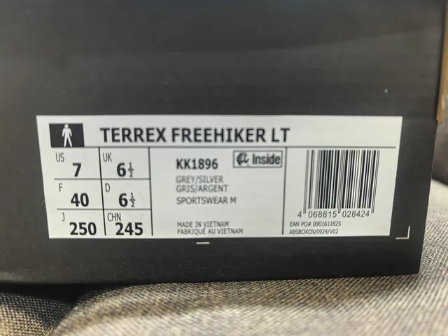 Adidas Gray Silver Mesh Upper Three-Stripe Overlay Running Shoes 2
