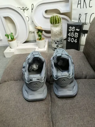 Adidas Gray Sole Layered Mesh And Synthetic Upper Chunky Sneakers 8