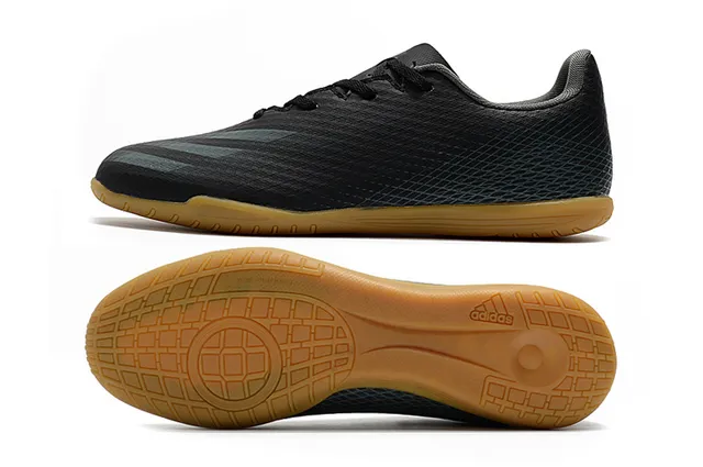 Adidas Chaussures de soccer intérieur vert violet haut en maille coupe basse lacets asymétriques 13