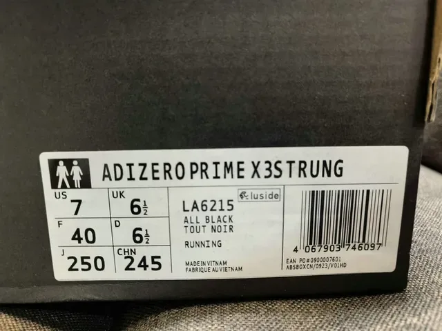 Adidas Lightstrike Pro Black White Engineered Mesh Upper Sculpted Midsole Running Shoes 22