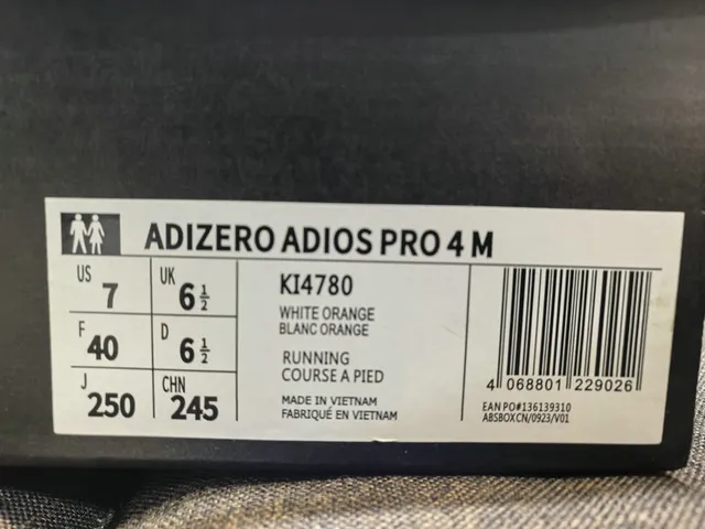 Adidas Orange Black Engineered Mesh Upper Sculpted Lightstrike Pro Midsole Running Shoes 2