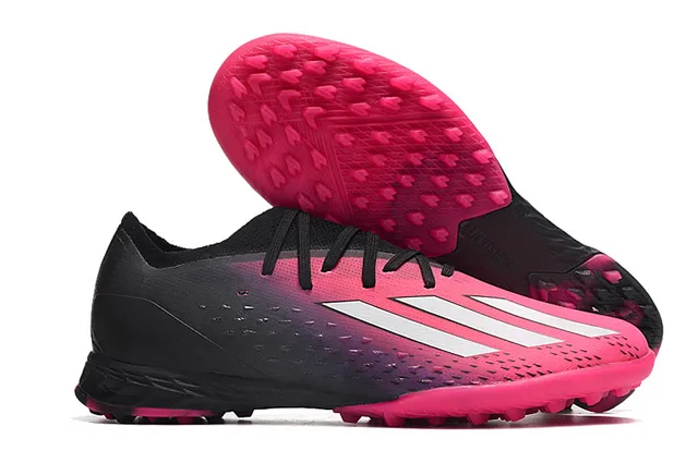 Adidas Chuteiras de futebol turf laranja e preto com upper de knit de corte baixo e sistema de amarração assimétrica 4